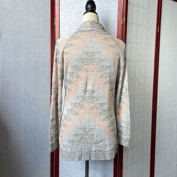 Absolutely Creative Worldwide Shimmering Aztec Cowl Neck Sweater (Medium) - Picture 2 of 10